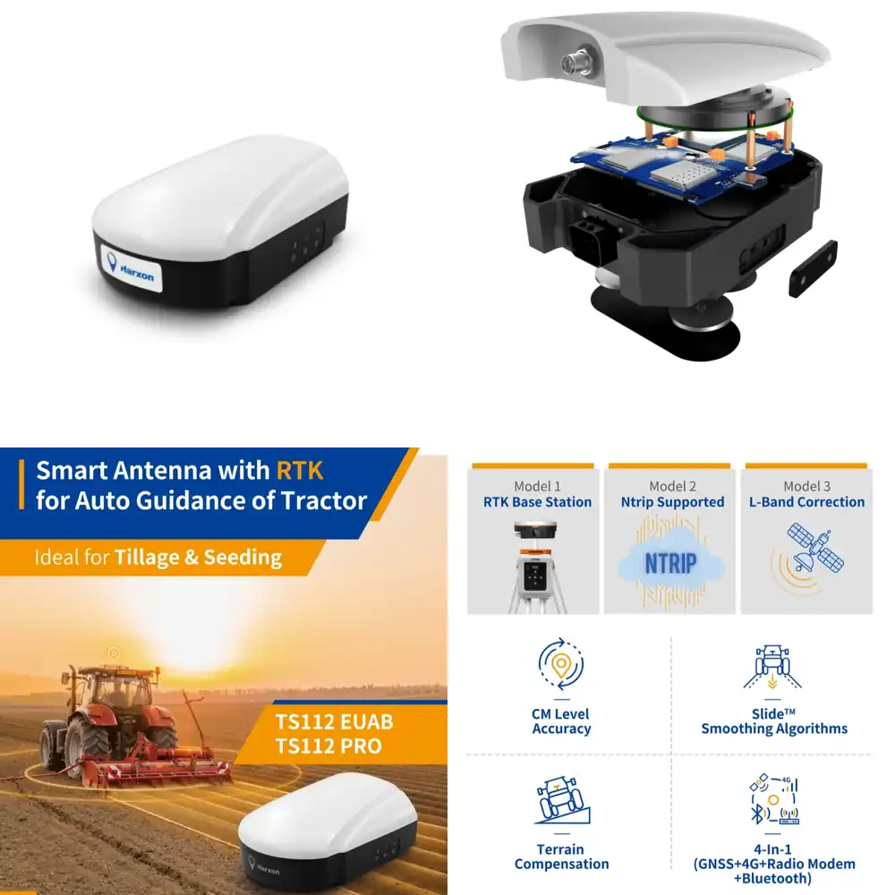 Precision Farming Smart Agriculture - 農業用GNSS RTK受信機（4G、無線モデム、Bluetoothスマートアンテナ搭載）TS112 自動操舵、精密農業向け