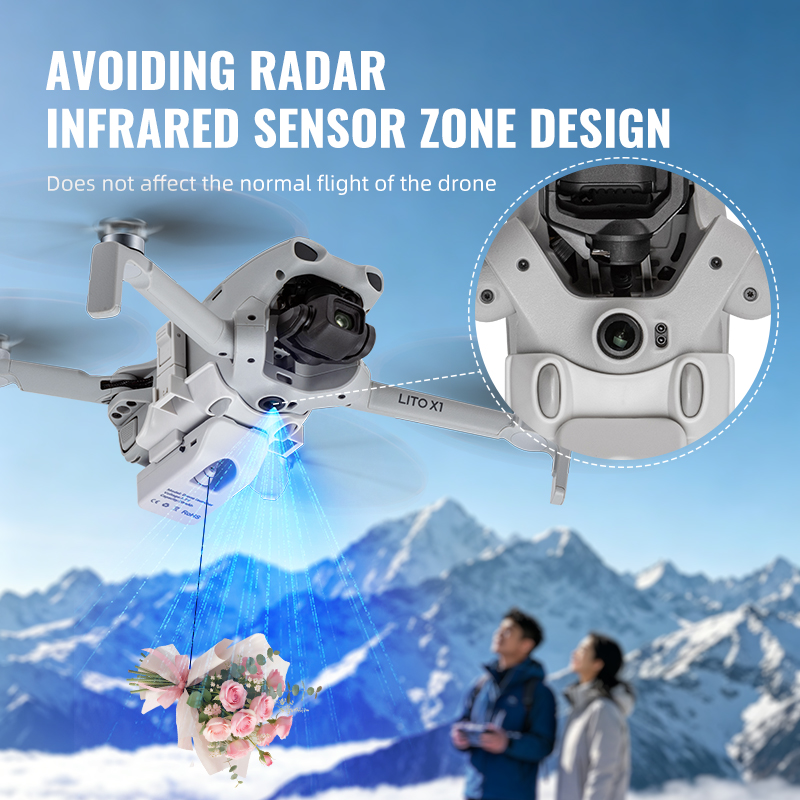 12KM エアドロップシステム DJI Lito 1/X1  - Drone Crop Sprayer のレビューと価格