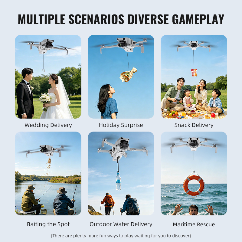 12KM エアドロップシステム DJI Lito 1/X1  - Drone Crop Sprayer のレビューと価格