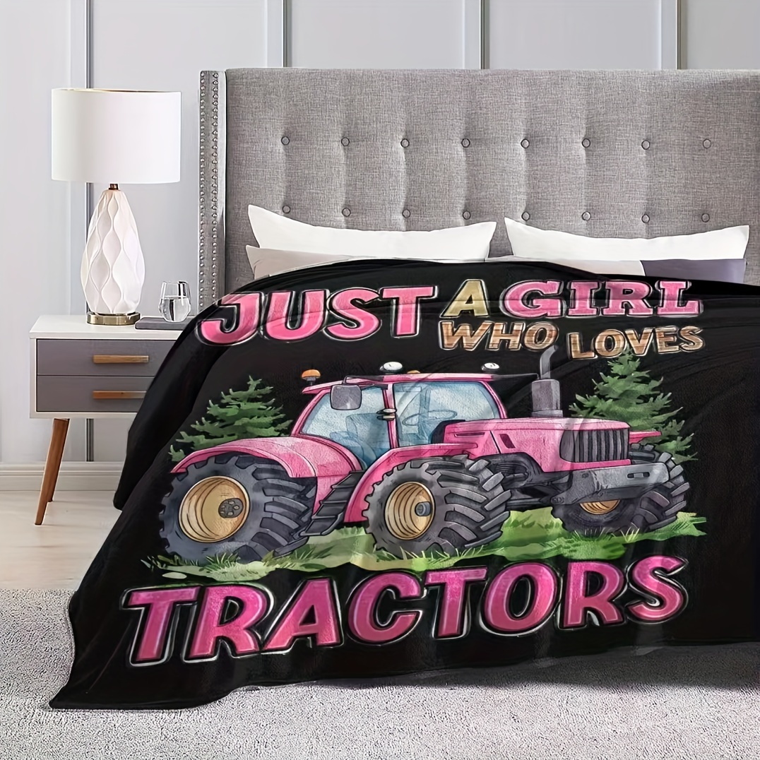 超ソフトなトラクター好きのためのブランケット、フリース製の居 - Agriculture Farming Cartoon のレビューと価格