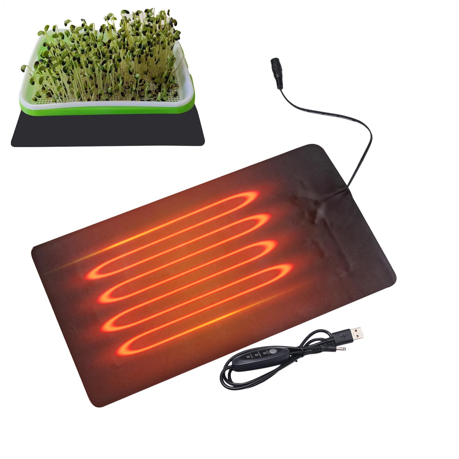 8.5 ワット USB 苗ヒートマット 3 調整可能な温度植 - Seedling Heat Mat のレビューと価格