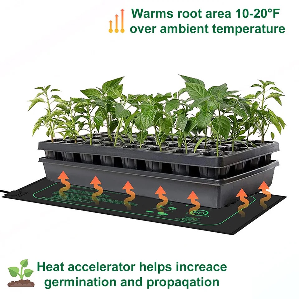 10/25/50 センチメートル苗ヒートマット屋内植物発芽防 - Seedling Heat Mat のレビューと価格