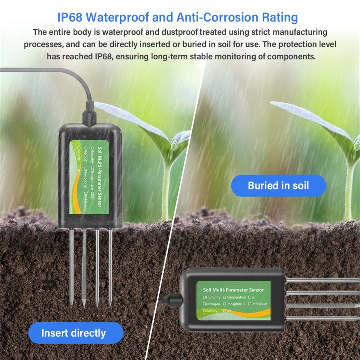 AA86 8in1土壌センサー 農業用PH EC水分NPKテ - Precision Farming Smart Agriculture のレビューと価格