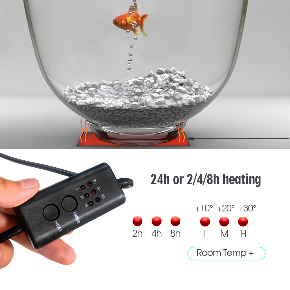 爬虫類用の調整可能な温度コントローラー,加熱パッド,EUプラ - Seedling Heat Mat のレビューと価格