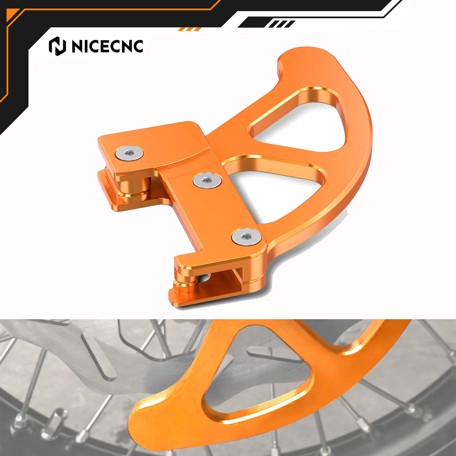 NICECNCリアブレーキディスクガード KTM EXC 3 - Husqvarna Chainsaw 450 のレビューと価格